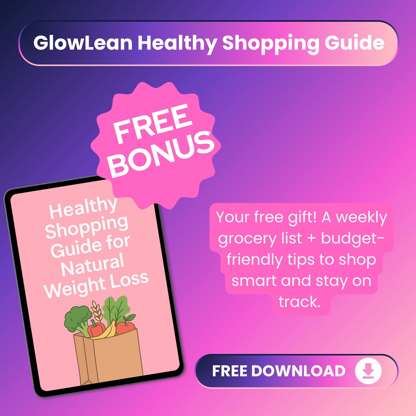 GlowLean – 21-Day Natural Weight Loss Program (Digital Download PDF)